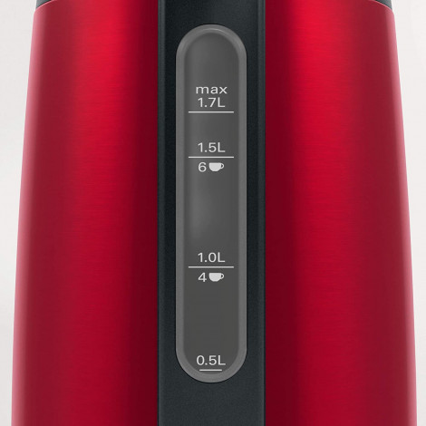 Bosch | Kettle | DesignLine TWK3P424 | Electric | 2400 W | 1.7 L | Stainless steel | 360 rotational base | Red