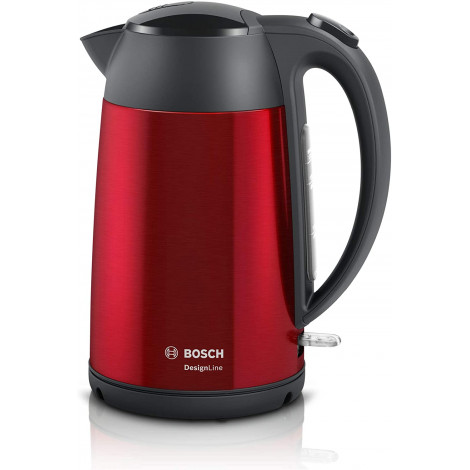 Bosch | Kettle | DesignLine TWK3P424 | Electric | 2400 W | 1.7 L | Stainless steel | 360 rotational base | Red