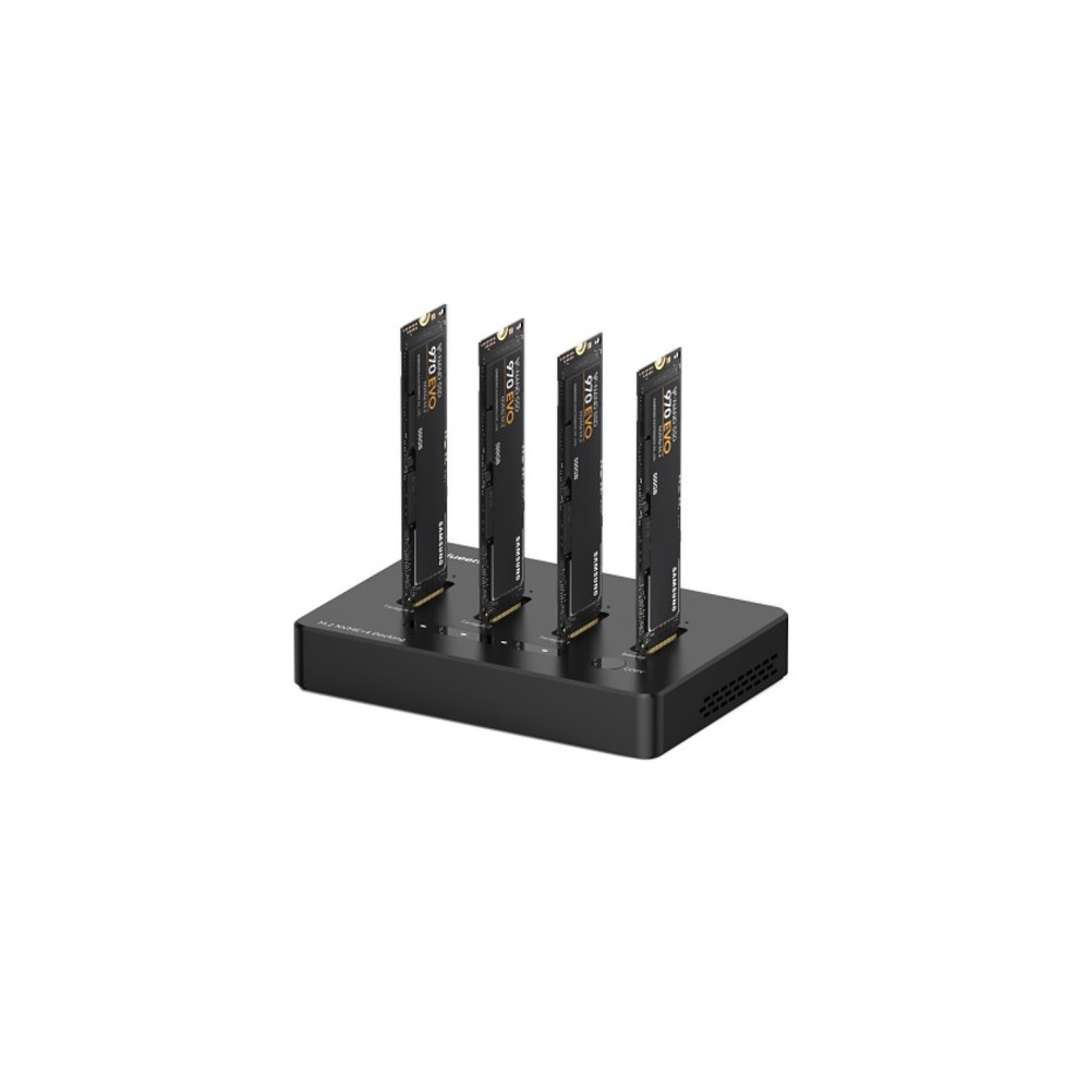 Premium Docking Station 4x M.2 NVME SSD, iki 10Gbps/SSD