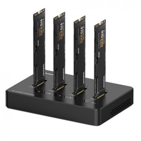 Premium Docking Station 4x M.2 NVME SSD, iki 10Gbps/SSD