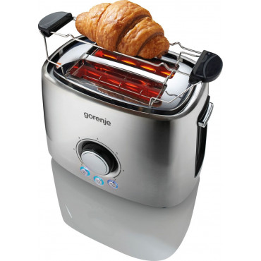 Gorenje | Toaster | T1000E | Power 1000 W | Number of slots 2 | Housing material Metal | Stainless Steel