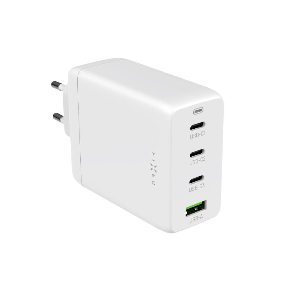 Fixed GaN 3xUSB-C/USB Travel Charger 100W | FIXCG100-3CU-WH