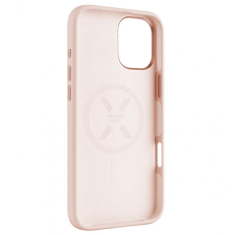 Fixed MagFlow | Back cover | Apple | iPhone 16 Plus | Liquid silicon | Pink