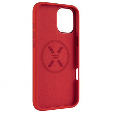 Fixed MagFlow | Back cover | Apple | iPhone 16 Plus | Liquid silicon | Red