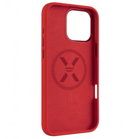 Fixed MagFlow | Back cover | Apple | iPhone 16 Pro Max | Liquid silicon | Red