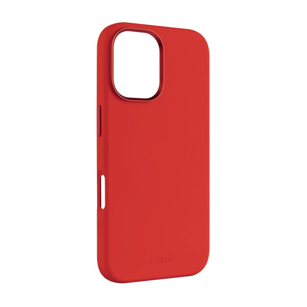 Fixed MagFlow | Back cover | Apple | iPhone 16 | Liquid silicon | Red