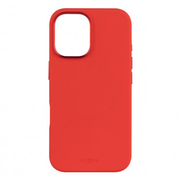 Fixed MagFlow | Back cover | Apple | iPhone 16 | Liquid silicon | Red