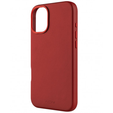 Fixed MagLeather | Back cover | Apple | iPhone 16 Plus | Leather | Red