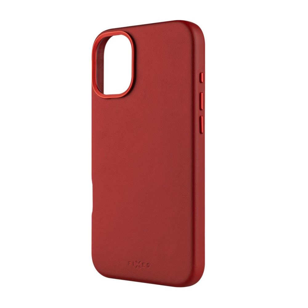 Fixed MagLeather | Back cover | Apple | iPhone 16 Plus | Leather | Red