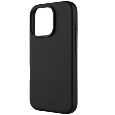 Fixed MagLeather | Back cover | Apple | iPhone 16 Pro | Leather | Black