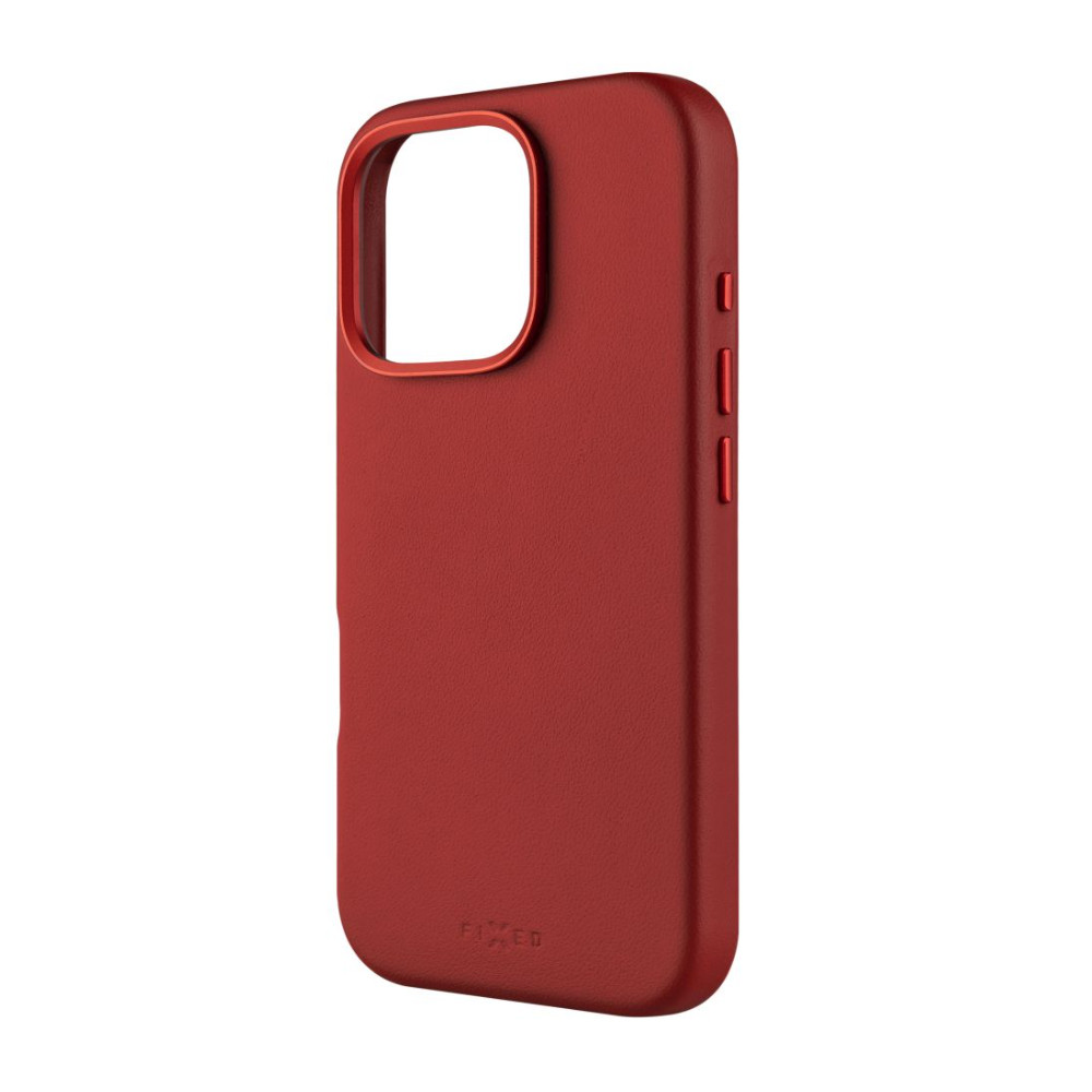 Fixed MagLeather | Back cover | Apple | iPhone 16 Pro | Leather | Red