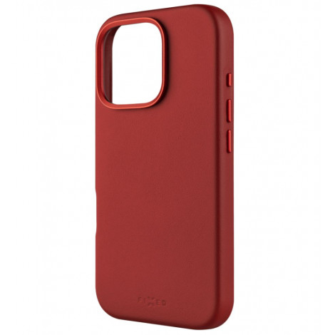 Fixed MagLeather | Back cover | Apple | iPhone 16 Pro | Leather | Red