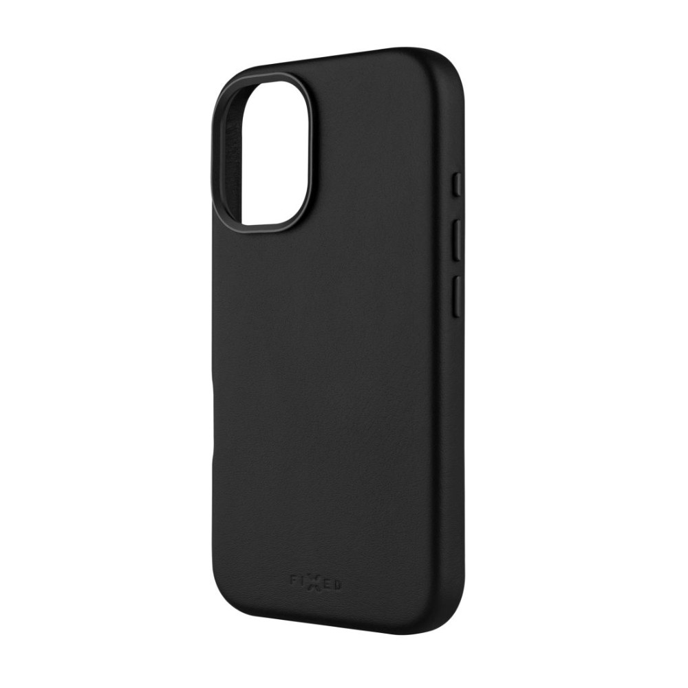 Fixed MagLeather | Back cover | Apple | iPhone 16 | Leather | Black