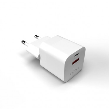 Fixed Mini USB-C/USB Travel Charger 20W | FIXC20M-CU-WH