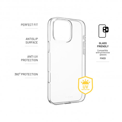 Fixed | Story AntiUV | Back Cover | Apple | iPhone 16 Pro Max | TPU | Clear