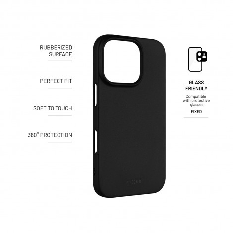 Fixed | Story | Back Cover | Apple | iPhone 16 Pro | Rubber | Black