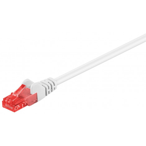 Goobay Patch Cable | 68633 CAT 6 U/UTP | PVC | Cable length: 1 m | White