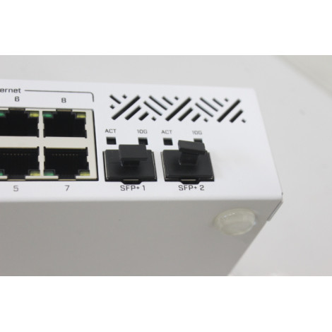 SALE OUT. MikroTik Cloud Router Switch CRS310-8G+2S+IN, UNPACKED , USED, BENT PLUG | Cloud Router Switch | CRS310-8G+2S+IN | 24 