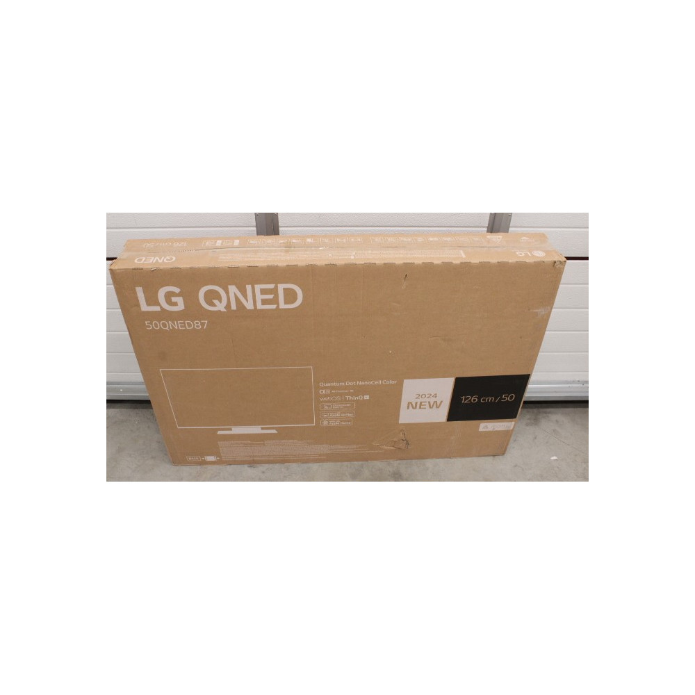 LG | QNED TV | 50QNED87T3B | 50 | Smart TV | webOS 24 | 4K UHD | Black | DAMAGED PACKAGING