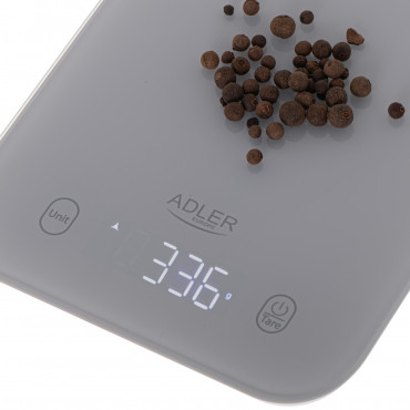 Adler Kitchen Scale | AD 3181g | Graduation 1 g | Display type LED | Grey