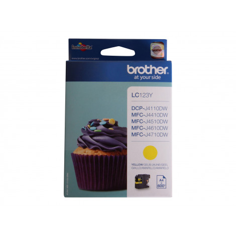 Brother LC123Y | Ink Cartridge | Yellow