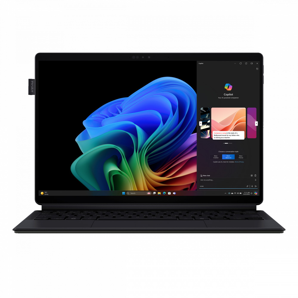 Asus ProArt PZ13 | Black | 13.3 " | OLED | Touchscreen | 2880 x 1800 pixels | 60 Hz | Glossy | Snapdragon X Plus | X1P-42-100 | 