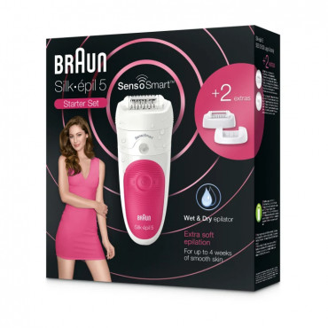 Braun | Epilator | Silk-épil 5 SE5500 | Operating time (max) 30 min | Bulb lifetime (flashes) Not applicable | Number of power l