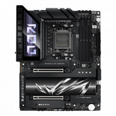 Asus ROG CROSSHAIR X870E HERO | Processor family AMD | Processor socket AM5 | DDR5 | Supported hard disk drive interfaces SATA, 