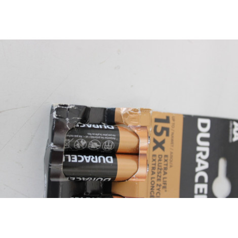 SALE OUT. DURACELL Basic MN1500 AA (LR06), 4-pack | Duracell | AA/LR6 | Alkaline Basic MN1500 | 4 pc(s) | DAMAGED PACKAGING