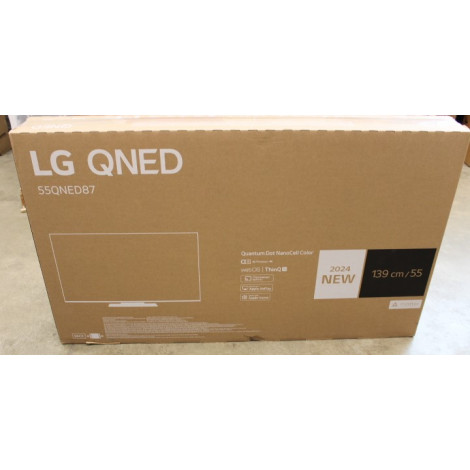 LG | QNED TV | 55QNED87T3B | 55 | Smart TV | webOS 24 | 4k UHD | Black | DAMAGED PACKAGING