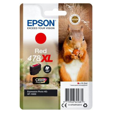 Analoginė kasetė Epson 478 XL/C13T04F54010 Raudona