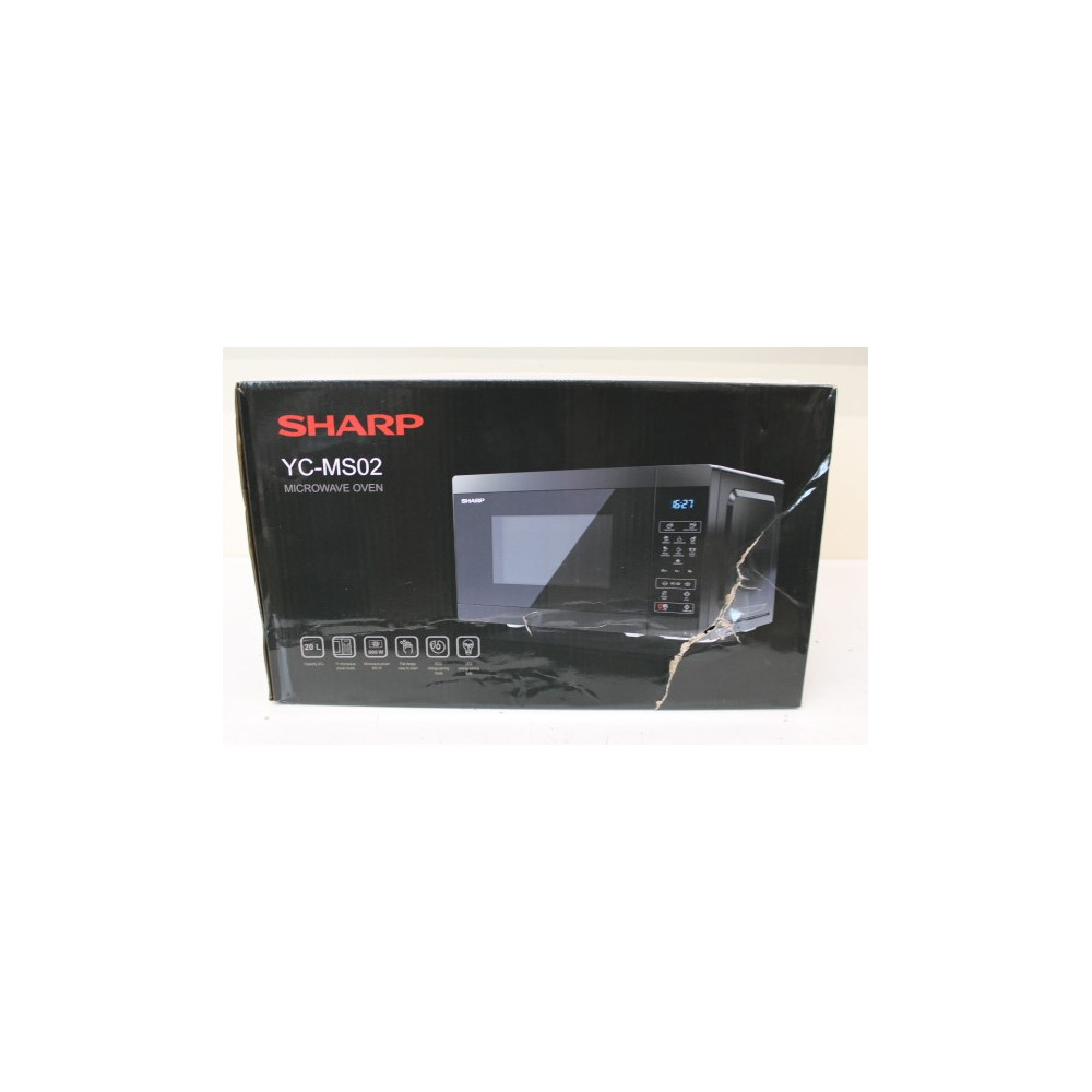 SALE OUT. Sharp YC-MS02E-B Microwave Oven, 20 L capacity, Black | Sharp | Microwave Oven | YC-MS02E-B | Free standing | 800 W | 