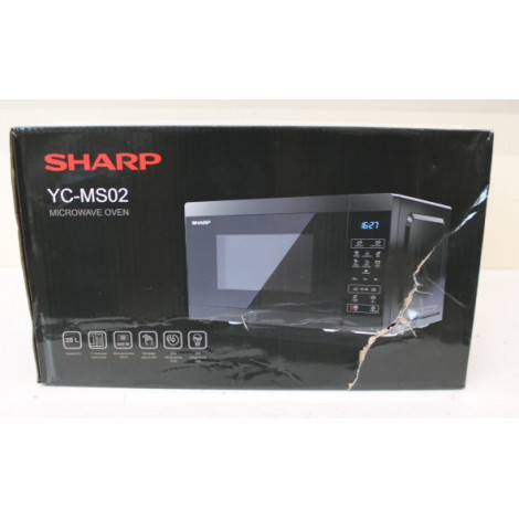 SALE OUT. Sharp YC-MS02E-B Microwave Oven, 20 L capacity, Black | Sharp | Microwave Oven | YC-MS02E-B | Free standing | 800 W | 