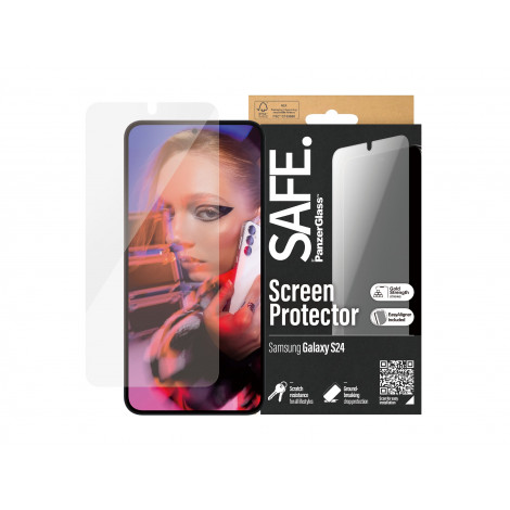 SAFE by PanzerGlass Screen Protector Samsung Galaxy S24 | Ultra-Wide Fit w EasyAligner | PanzerGlass