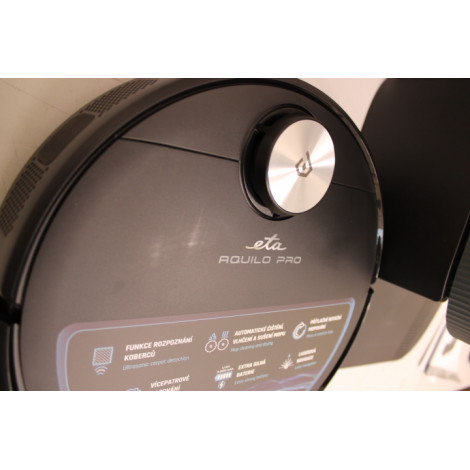 SALE OUT. ETA ETA724390000 Robotic vacuum cleaner ETA Aquilo PRO, Cordless, Operating time 180 min, Volume of dust bag or contai