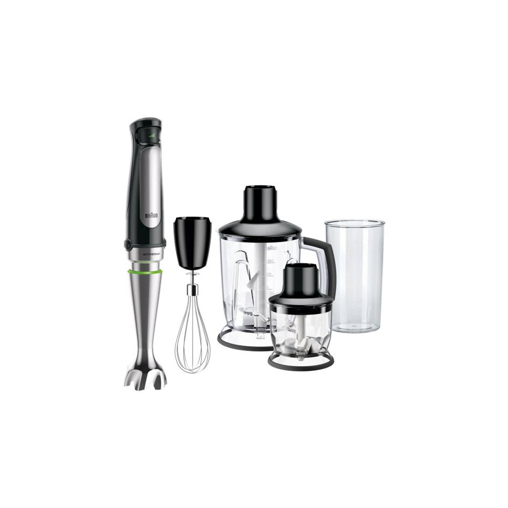 Braun | MultiQuick 7 Hand Blender | MQ 7045X | Hand Blender | 1000 W | Number of speeds 6 | Chopper | Black/Stainless steel