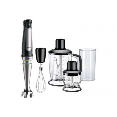 Braun | MultiQuick 7 Hand Blender | MQ 7045X | Hand Blender | 1000 W | Number of speeds 6 | Chopper | Black/Stainless steel