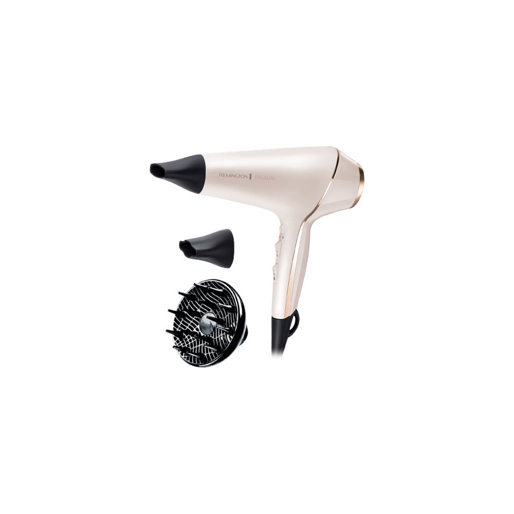 Remington | Hair dryer | ProLuxe AC9140 | 2400 W | Number of temperature settings 3 | Ionic function | Diffuser nozzle | White/G