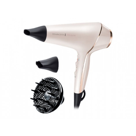 Remington | Hair dryer | ProLuxe AC9140 | 2400 W | Number of temperature settings 3 | Ionic function | Diffuser nozzle | White/G