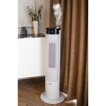 Adler | Tower Fan Heater with Humidifier | AD 7730 | Ceramic | 2200 W | Number of power levels 2 | Suitable for rooms up to 25 m