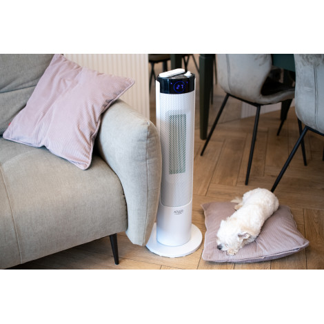 Adler | Tower Fan Heater with Humidifier | AD 7730 | Ceramic | 2200 W | Number of power levels 2 | Suitable for rooms up to 25 m