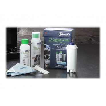 Delonghi | DLSC306 Maintenance Care Kit for Bean to Cup & Espresso Coffee Machines, includes five cleaning accessories