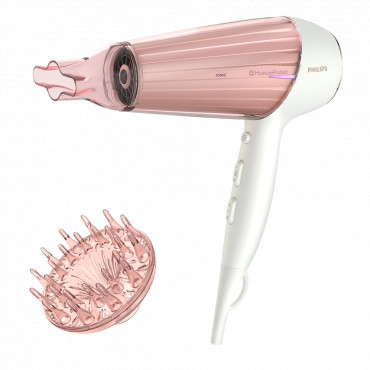 Philips | Hair Dryer | HP8281/00 | 2300 W | Number of temperature settings 6 | Ionic function | Diffuser nozzle | Pearl White/Pi