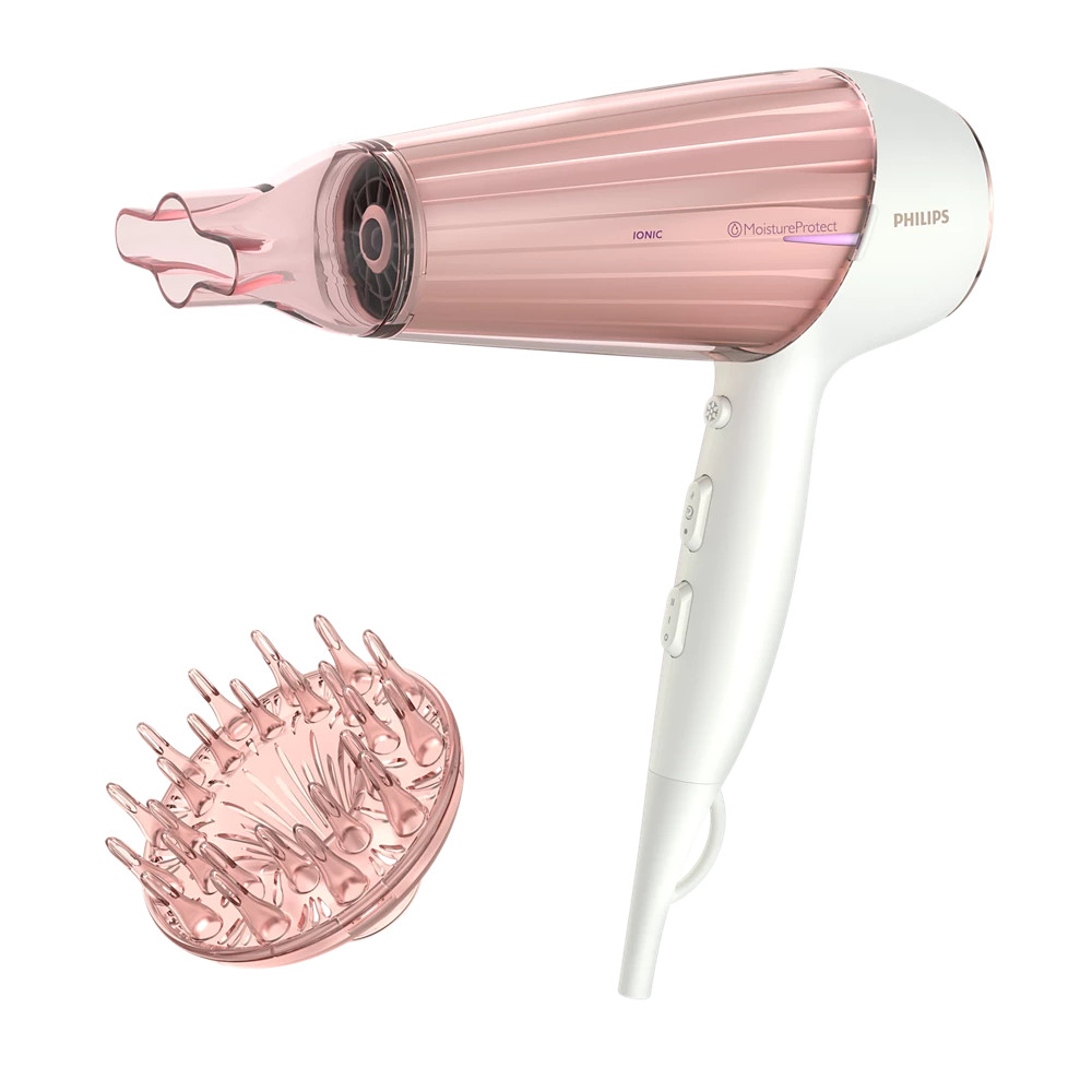 Philips | Hair Dryer | HP8281/00 | 2300 W | Number of temperature settings 6 | Ionic function | Diffuser nozzle | Pearl White/Pi