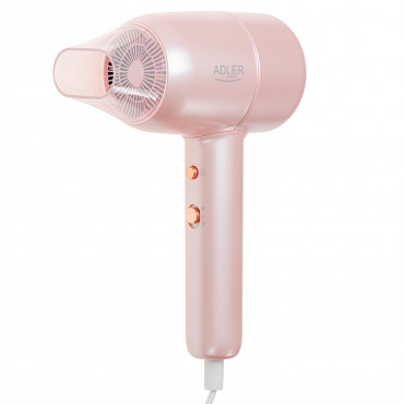 Adler Hair Dryer | AD 2279p | 1800 W | Number of temperature settings 2 | Ionic function | Pink