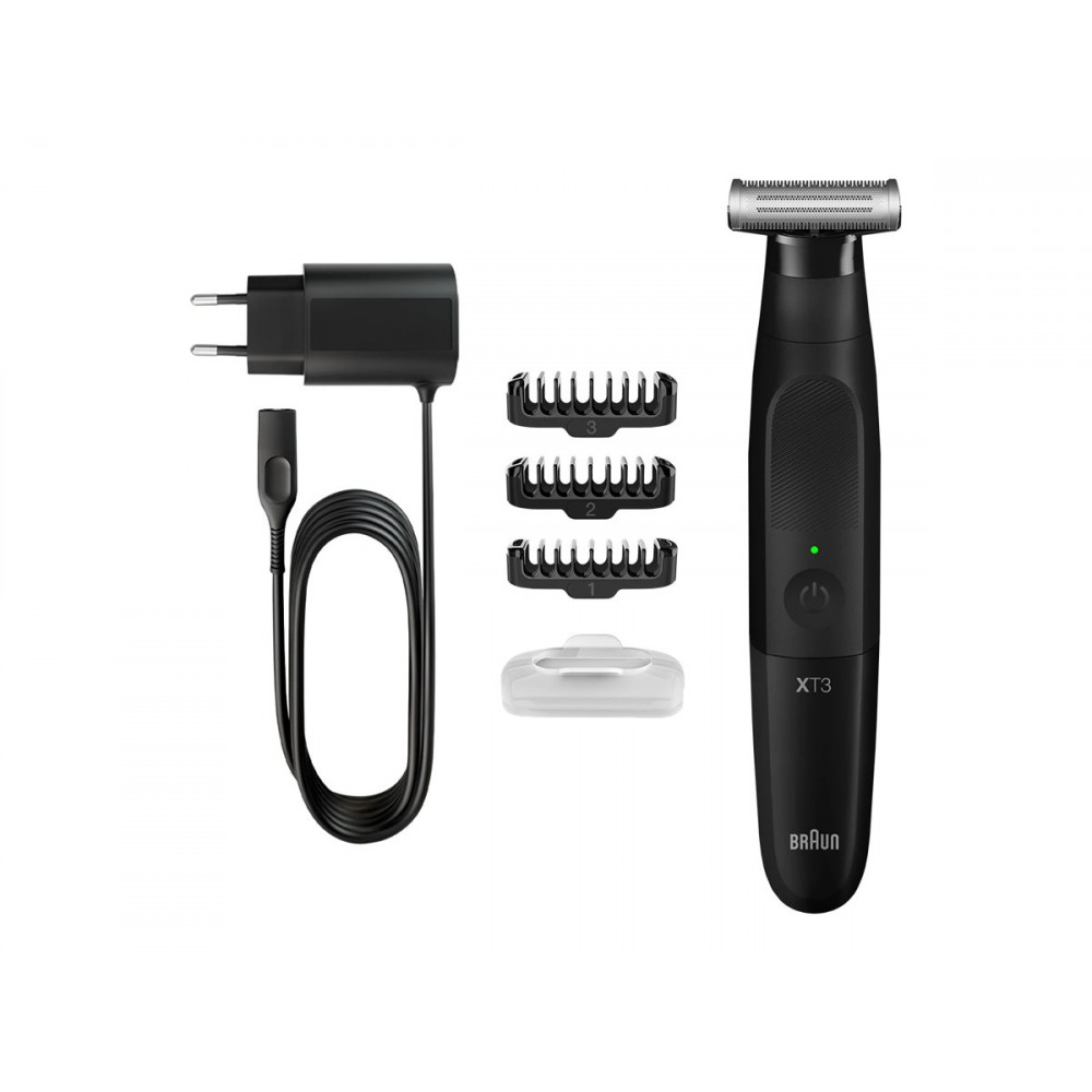 Braun Beard Trimmer | Series XT 3100 | Cordless | Number of length steps 3 | Black