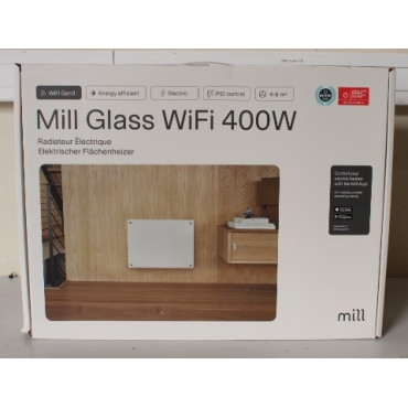 SALE OUT. | Mill Heater | GL400WIFI3 WiFi Gen3 | Panel Heater | 400 W | Suitable for rooms up to 4-6 m | White | DAMAGED PACKAGI