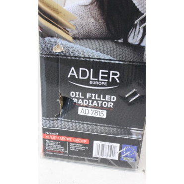 SALE OUT. Adler AD 7815 Oil-Filled Radiator, 7 Ribs, 3 Heating Powers: 600W-900W-1500W, White | Adler | Oil-Filled Radiator | AD