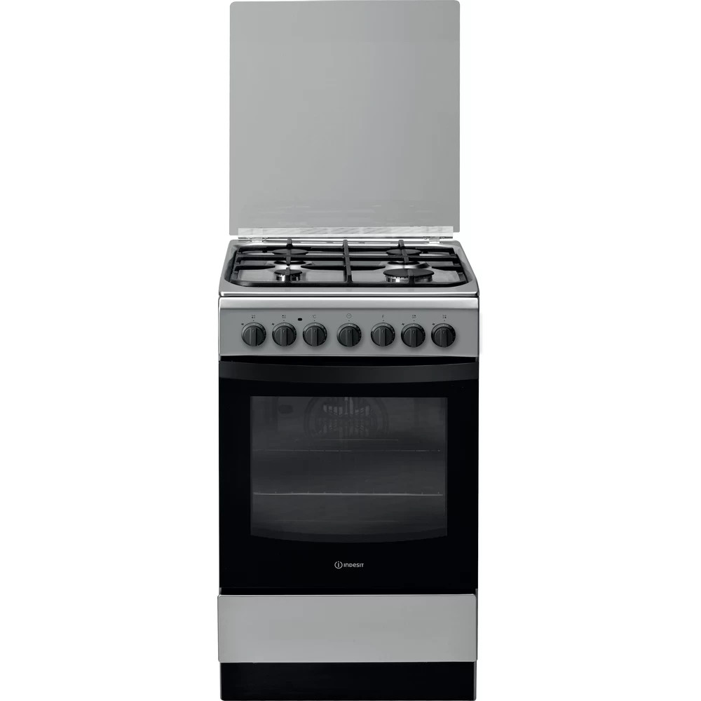 INDESIT Cooker | IS5G5PHX/E/1 | Hob type Gas | Oven type Electric | Stainless steel | Width 50 cm | Grilling | Depth 60 cm | 60 