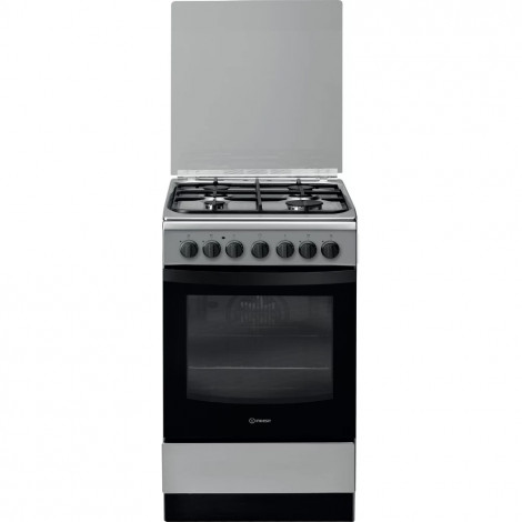 INDESIT Cooker | IS5G5PHX/E/1 | Hob type Gas | Oven type Electric | Stainless steel | Width 50 cm | Grilling | Depth 60 cm | 60 